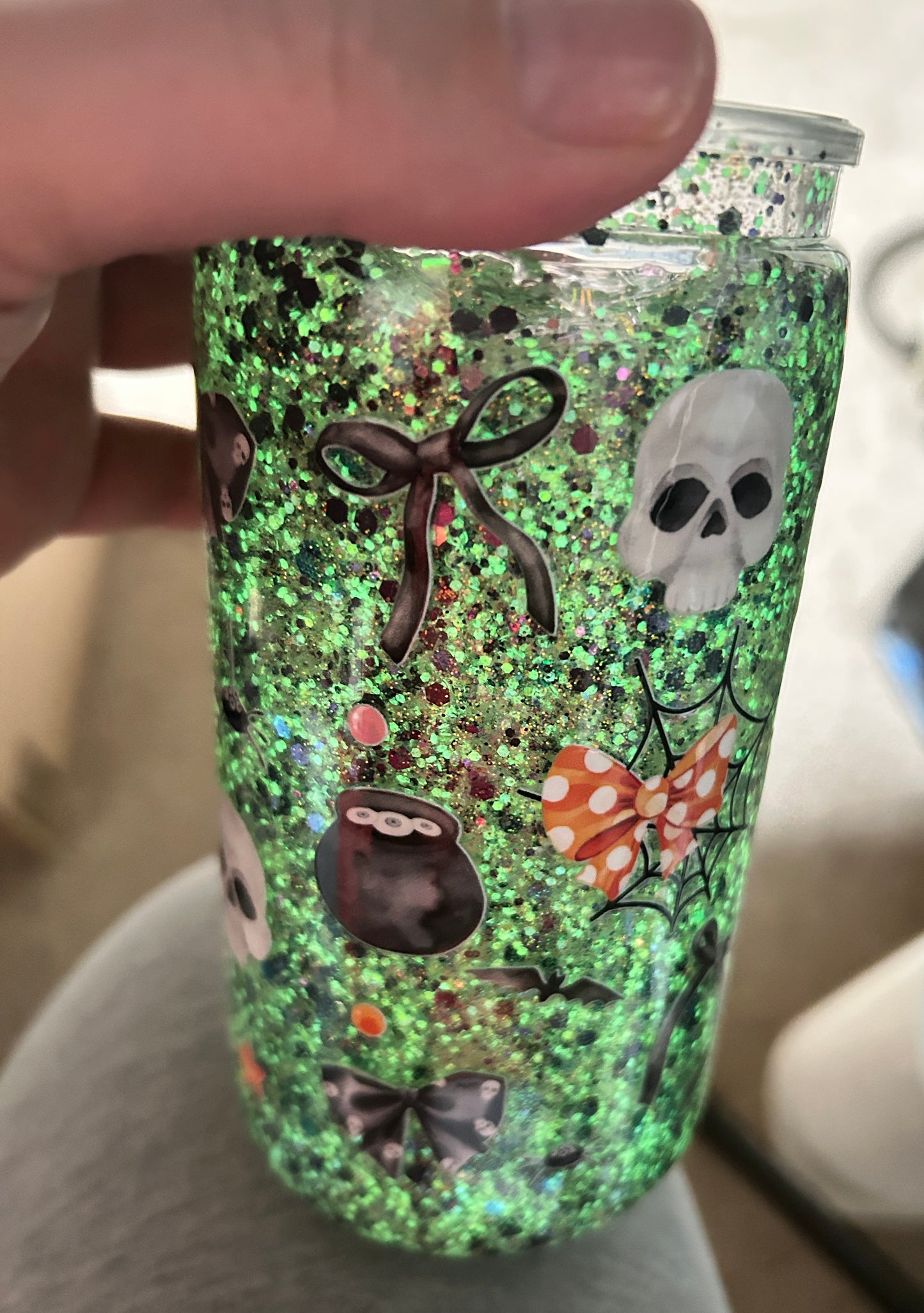 16oz Snow globe cup (acrylic)