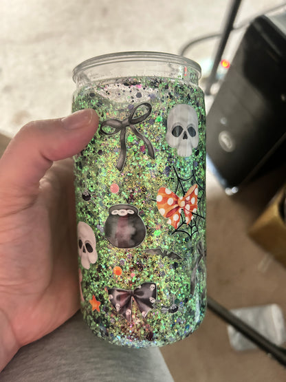16oz Snow globe cup (acrylic)