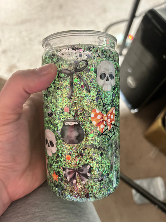 16oz Snow globe cup (acrylic)