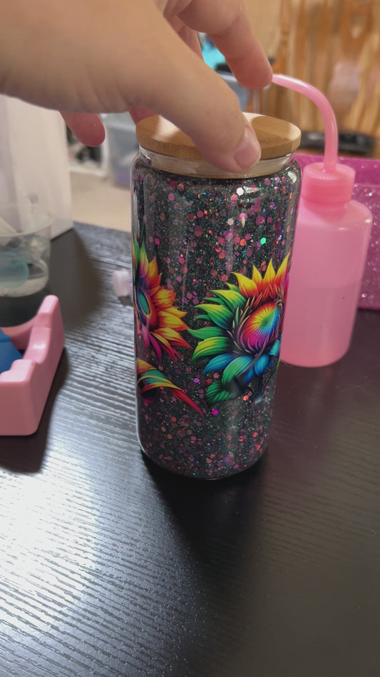 16oz Snow globe cup (glass)