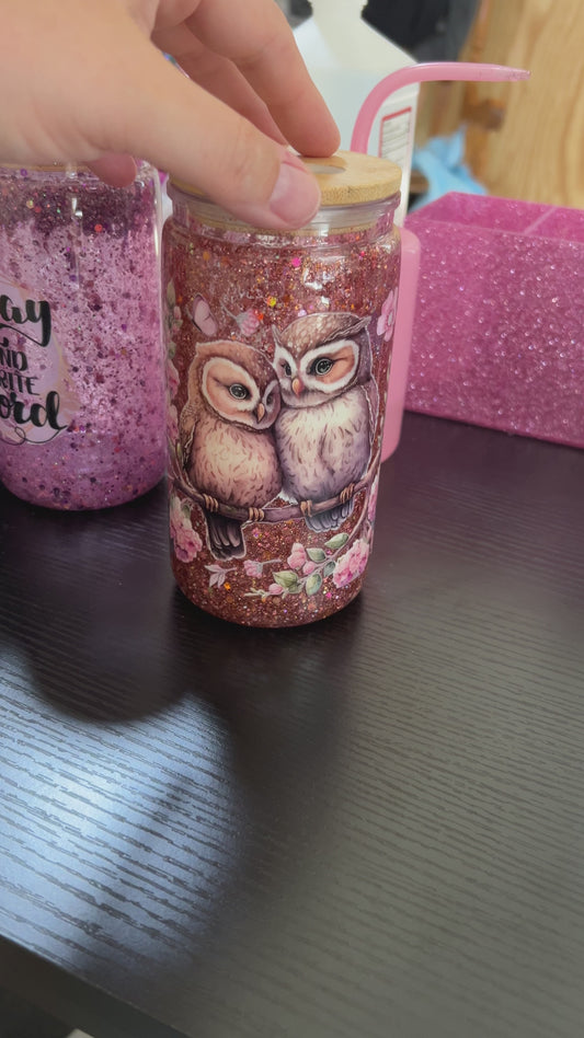 16oz Snow globe cup (acrylic)